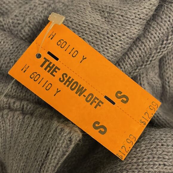 VINTAGE 1980s Dead Stock Rendezvous Lavender Cowl Neck Sweater Size Small - Picture 4 of 5